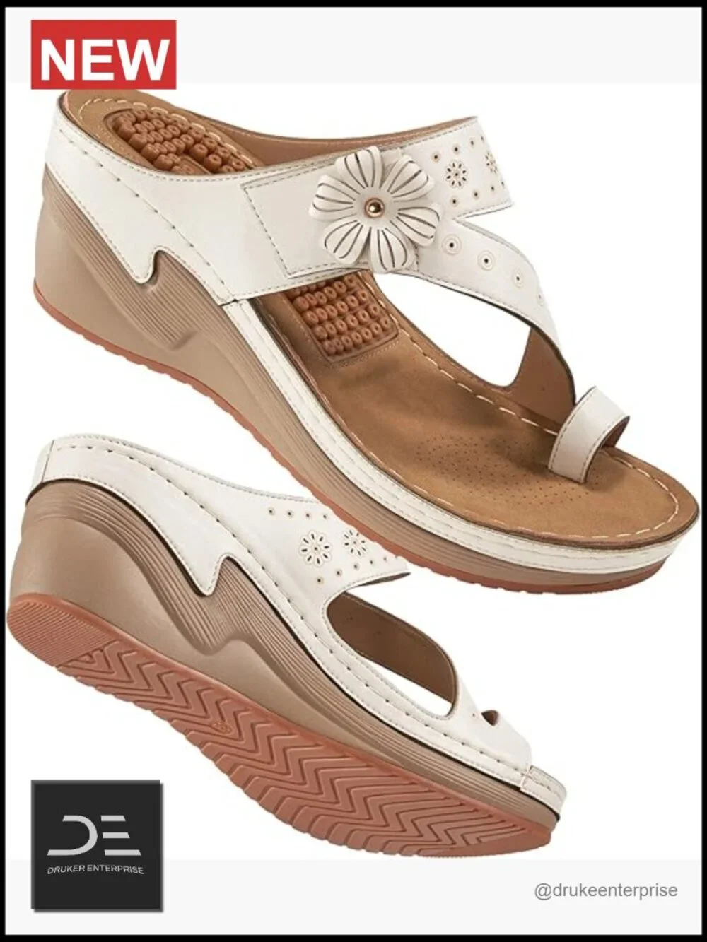 Wedge Sandals Platform Flip Flops All-Day Comfort Summer Walking Shoes Dressy